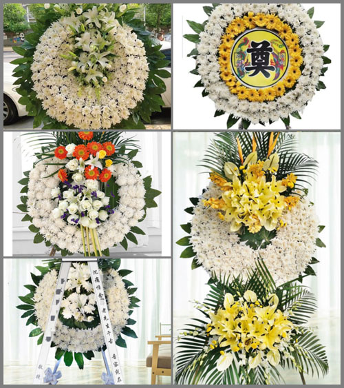 山东青岛平度市凤台街道小李家疃村花圈速递